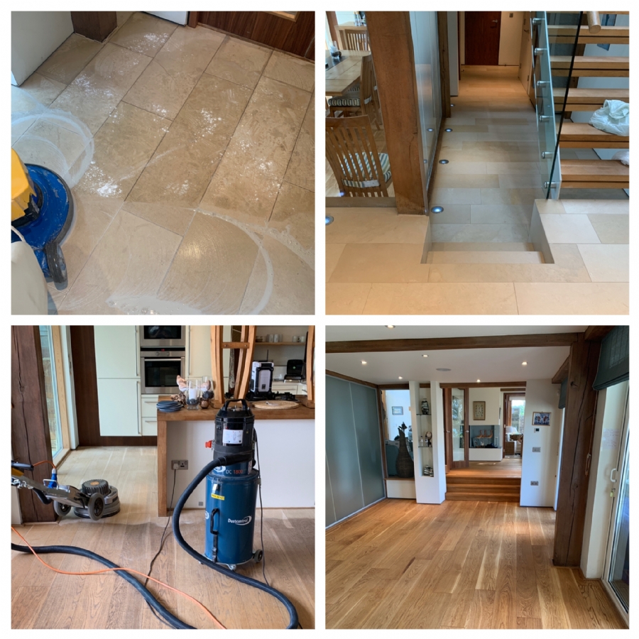 Completed wood floor installation project in Cornwall
